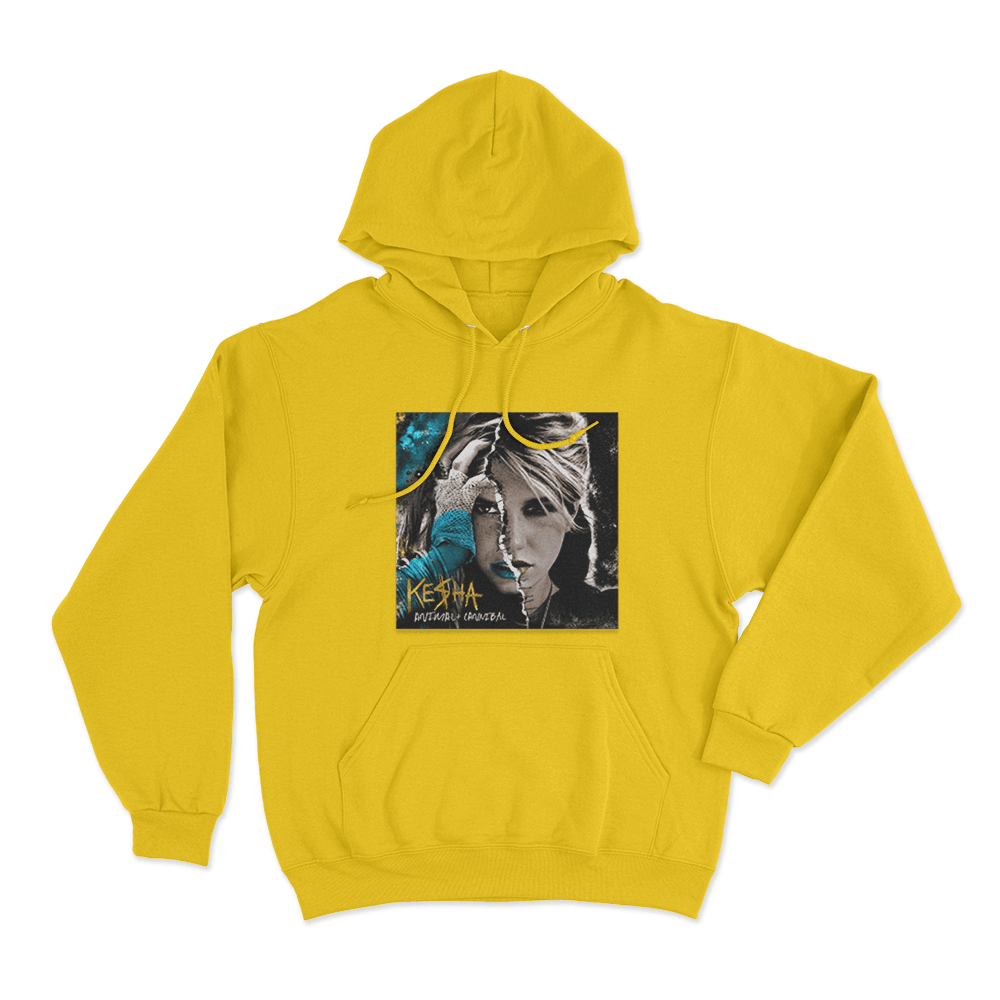 Animal + Cannibal Cover Unisex Hoodie Yellow Animal Cannibal Cover Unisex Hoodie Yellow