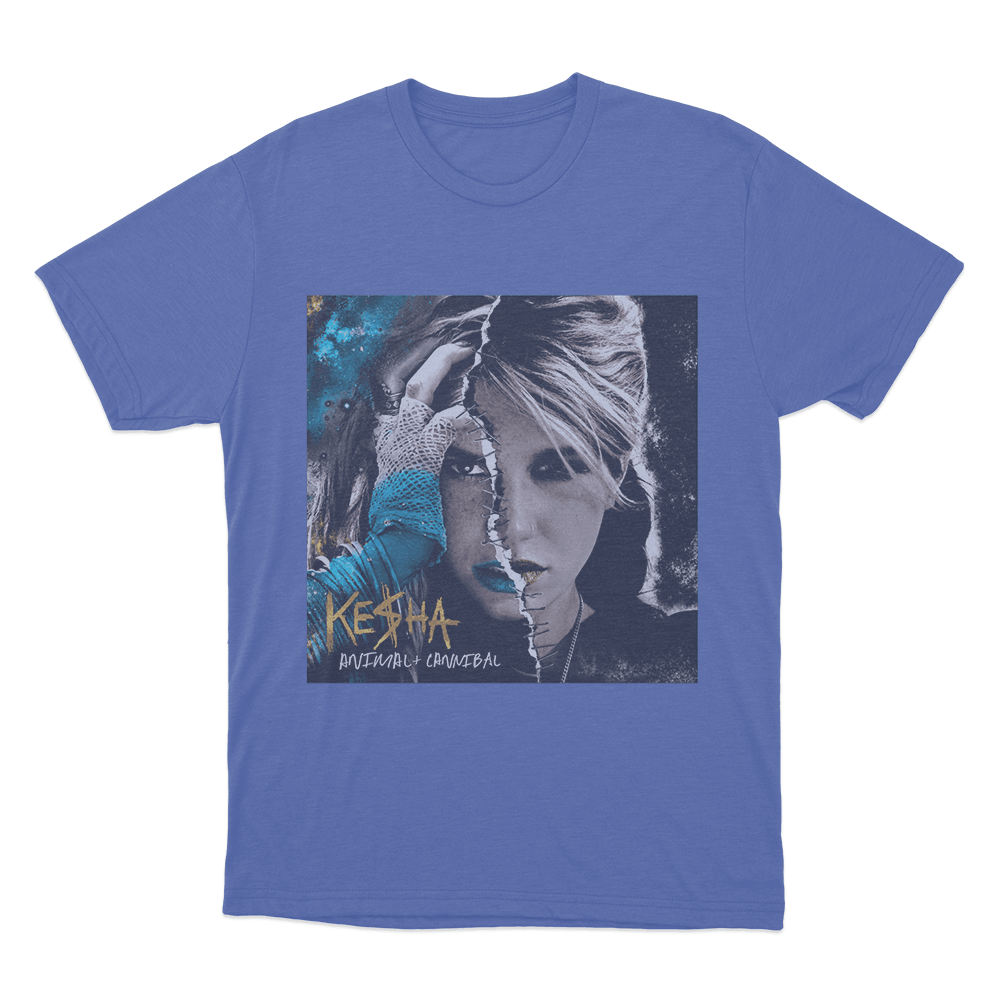 Animal + Cannibal Cover Unisex T Shirt Blue Animal Cannibal Cover Unisex T Shirt Blue