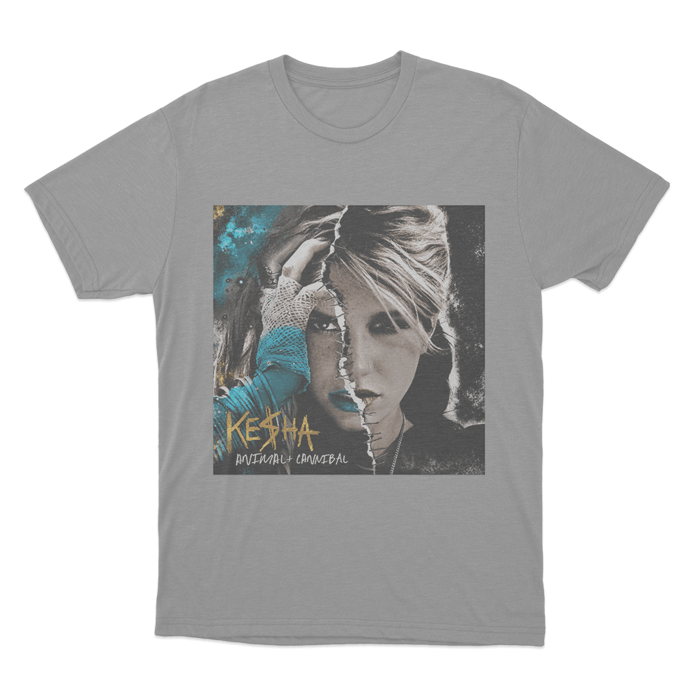 Animal + Cannibal Cover Unisex T Shirt Grey Animal Cannibal Cover Unisex T Shirt Grey