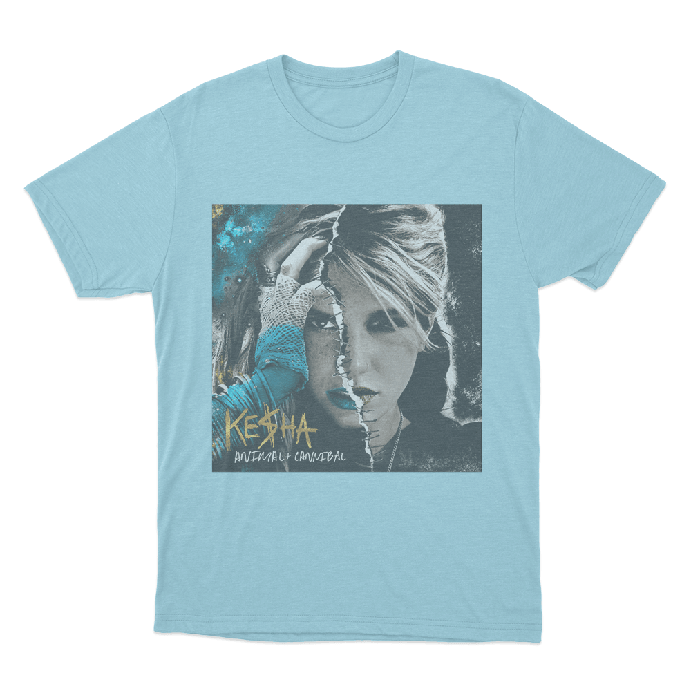 Animal + Cannibal Cover Unisex T Shirt Sky Blue Animal Cannibal Cover Unisex T Shirt Sky Blue
