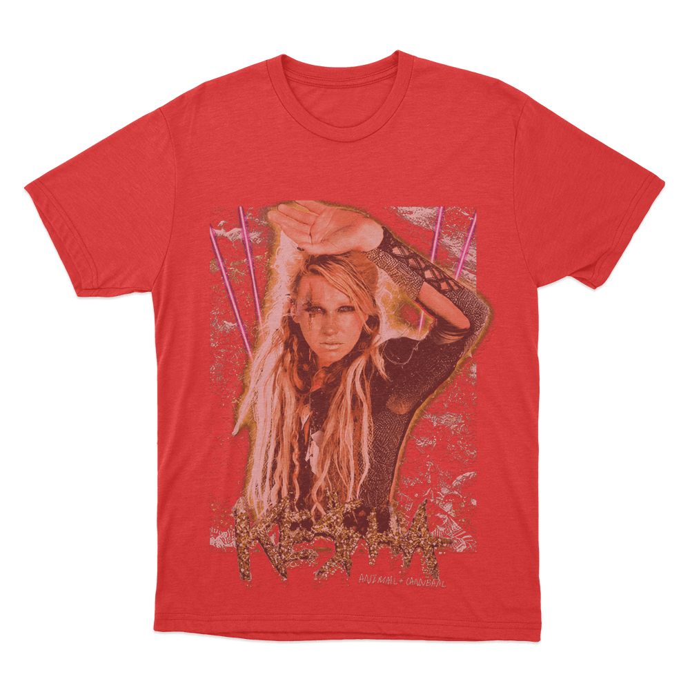 Animal + Cannibal Unisex T Shirt Red Animal Cannibal Unisex T Shirt Red