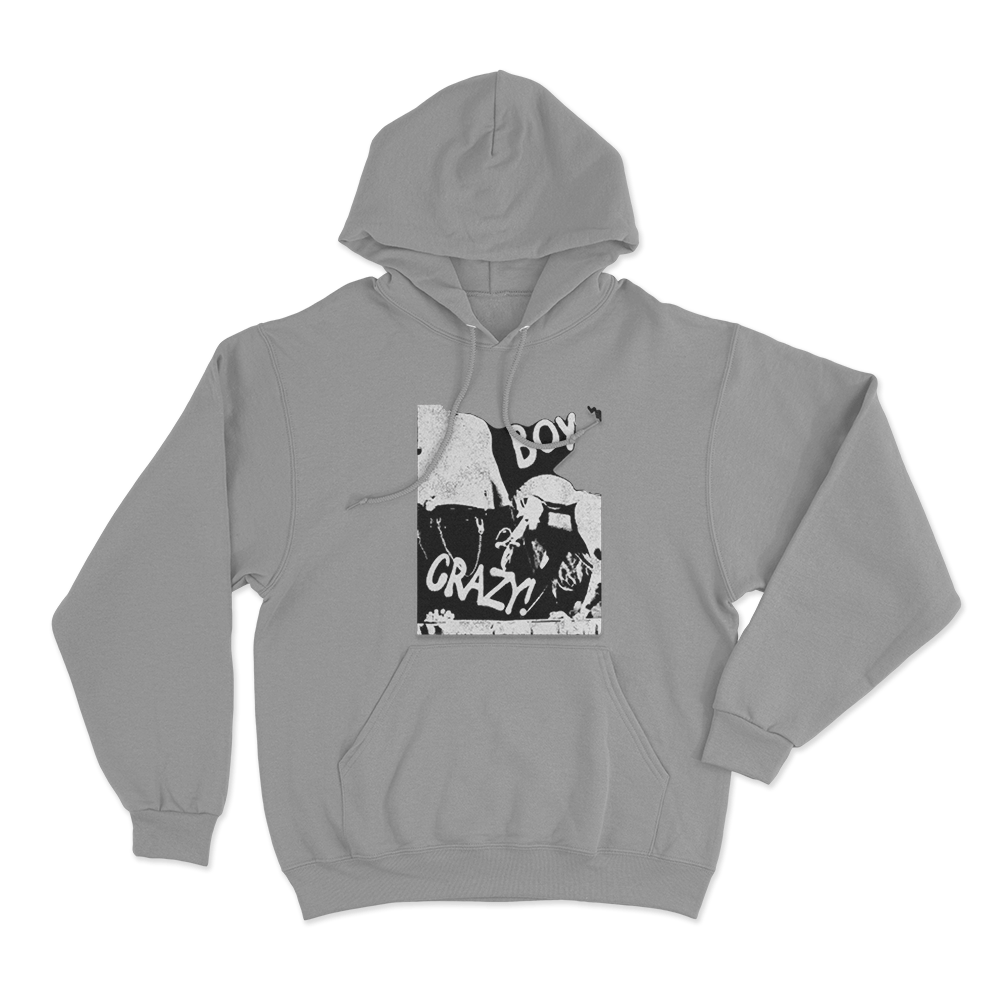 Boy Crazy Tits Out Tour Unisex Hoodie Grey Boy Crazy Tits Out Tour Unisex Hoodie Grey