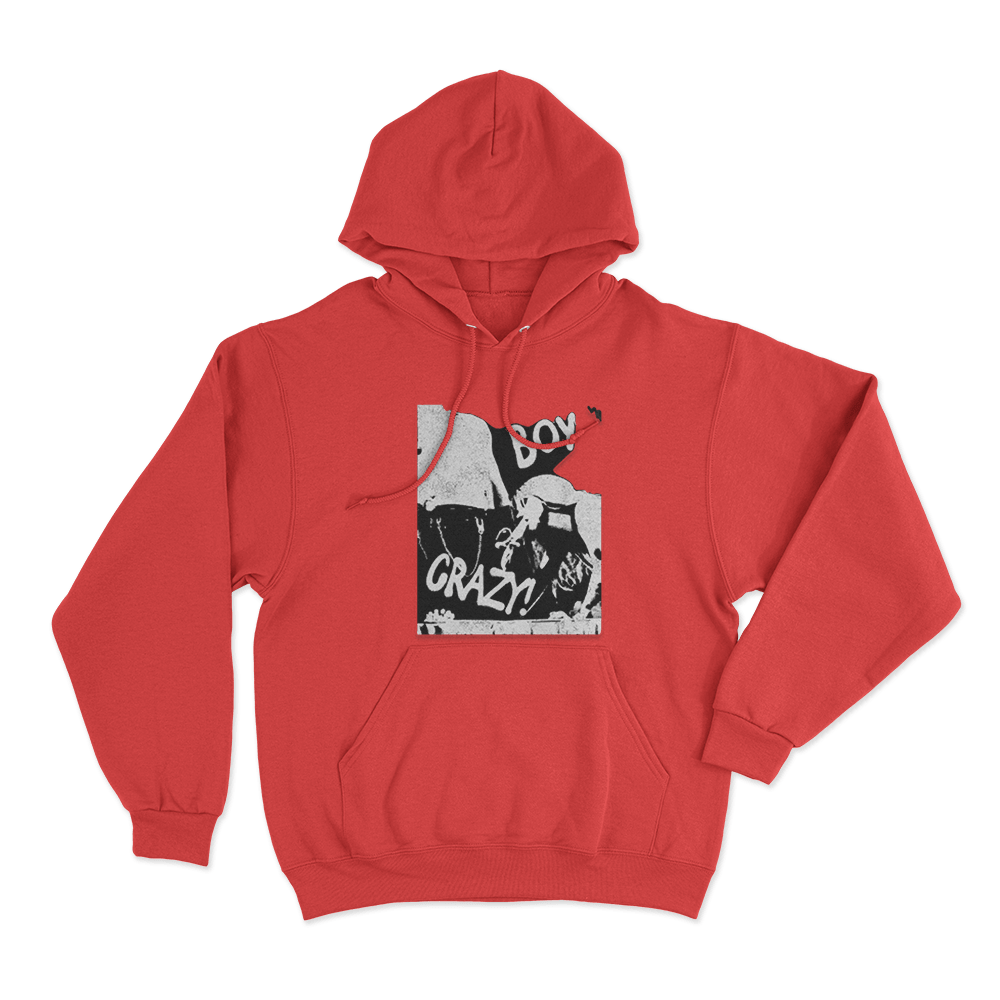 Boy Crazy Tits Out Tour Unisex Hoodie Red Boy Crazy Tits Out Tour Unisex Hoodie Red