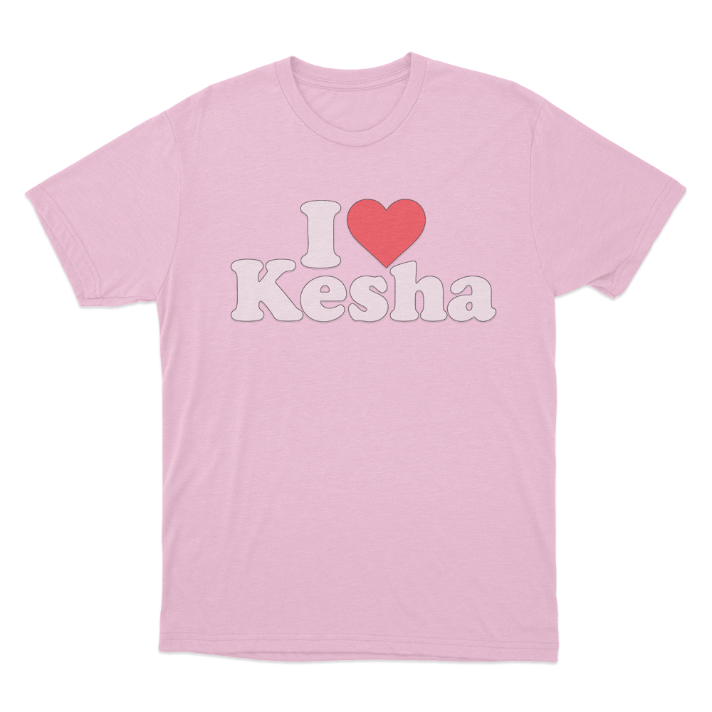 I Love Kesha Unisex T Shirt Pink I Love Kesha Unisex T Shirt Pink
