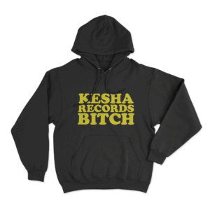 Kesha Records Unisex Hoodie Black