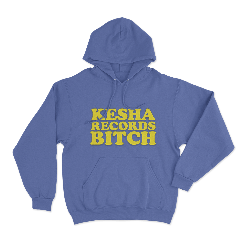 Kesha Records Unisex Hoodie Blue Kesha Records Unisex Hoodie Blue