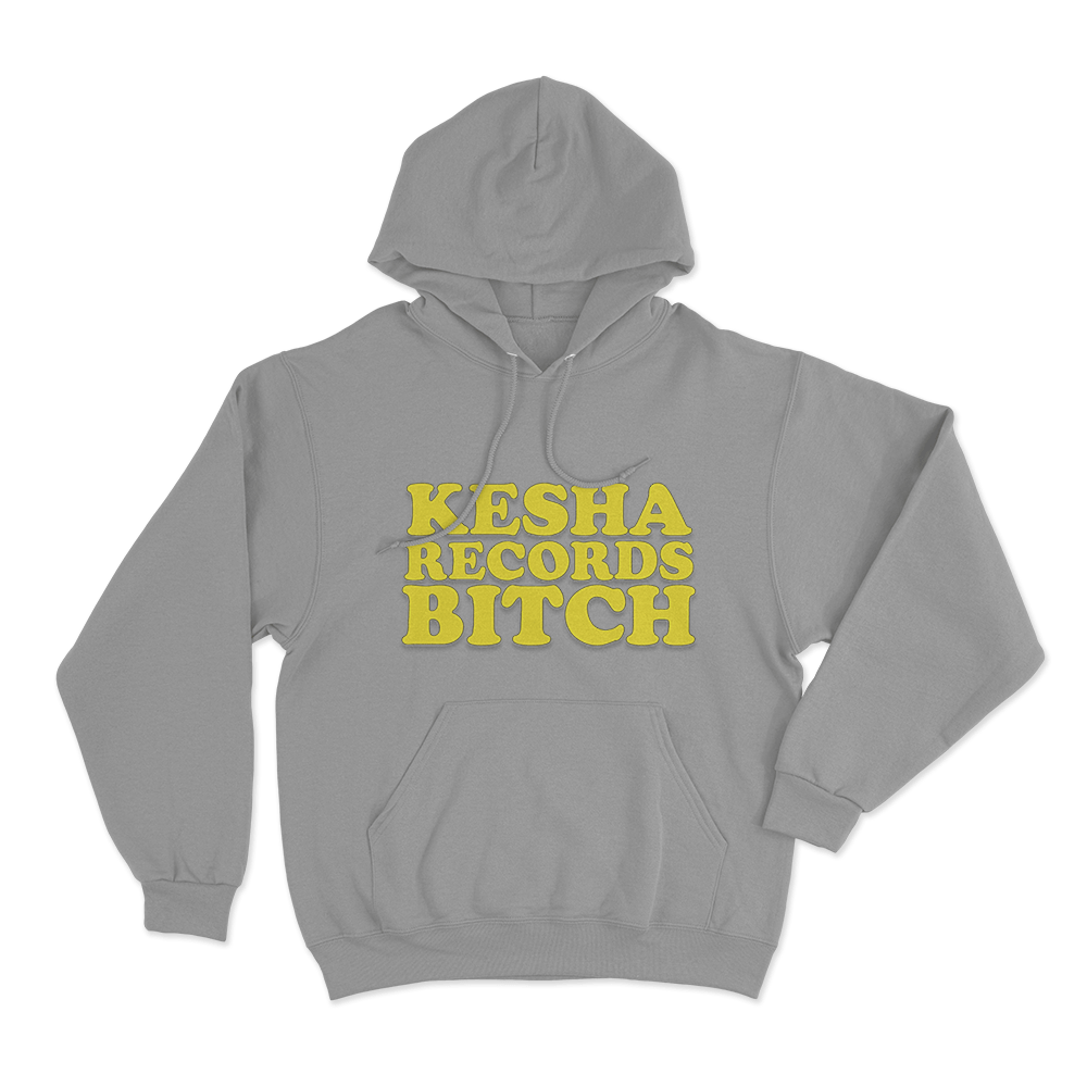 Kesha Records Unisex Hoodie Grey Kesha Records Unisex Hoodie Grey
