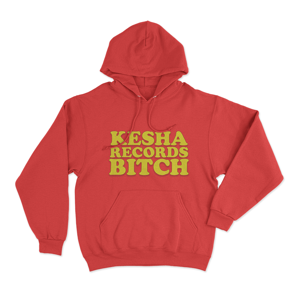 Kesha Records Unisex Hoodie Red Kesha Records Unisex Hoodie Red