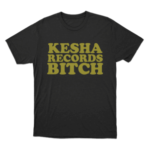 Kesha Records Unisex T Shirt Black