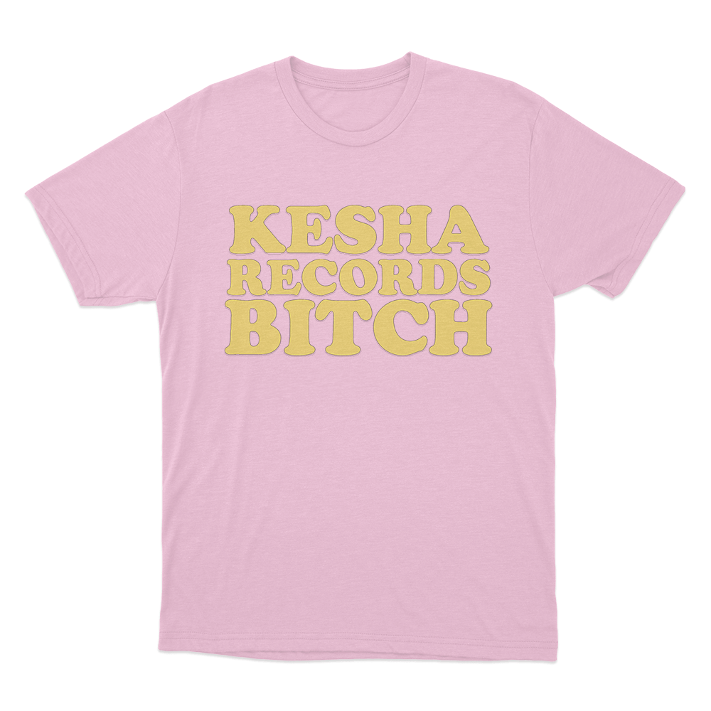 Kesha Records Unisex T Shirt Pink Kesha Records Unisex T Shirt Pink