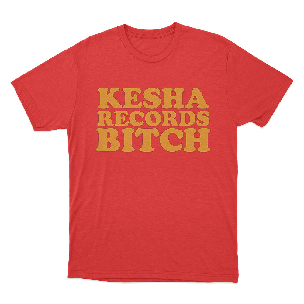 Kesha Records Unisex T Shirt Red Kesha Records Unisex T Shirt Red