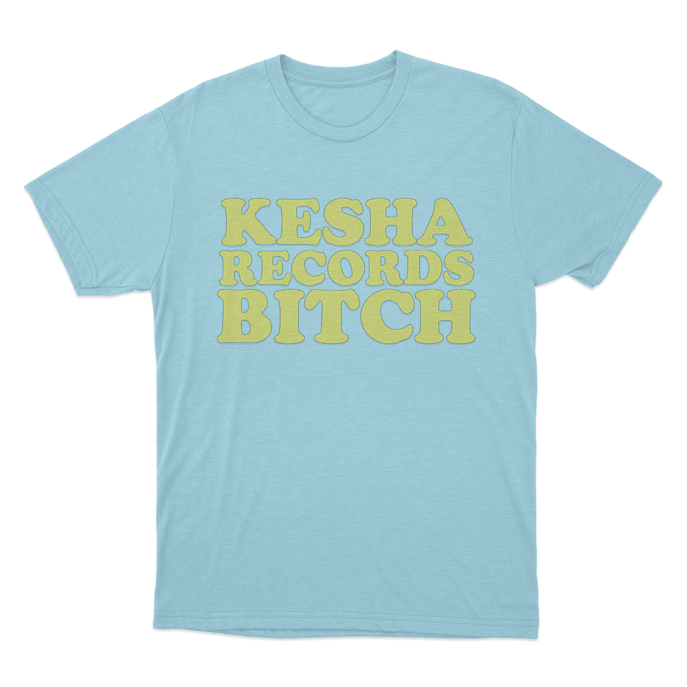 Kesha Records Unisex T Shirt Sky Blue Kesha Records Unisex T Shirt Sky Blue