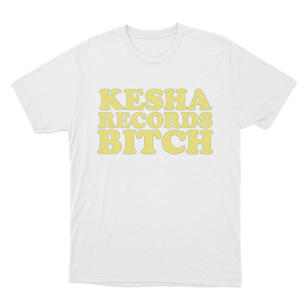 Kesha Records Unisex T Shirt White Kesha Records Unisex T Shirt White