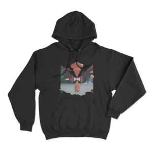 Spaceship Unisex Hoodie Black