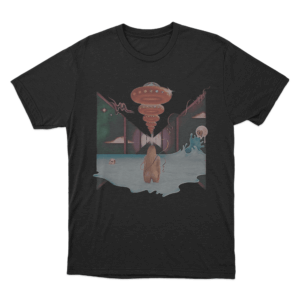 Spaceship Unisex T Shirt Black